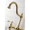 Kingston Brass KS3792BLBS Restoration Bridge Kitchen Faucet W/ Brass Sprayer, Brass KS3792BLBS - alternate 5